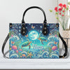 Bigcrowns SEA TURTLE MOON LEATHER HANDBAG T2606245