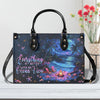 Everything Is Better Leather Handbag