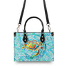 Bigcrowns STAINED GLASS TURTLE LEATHER HANDBAG N1607244