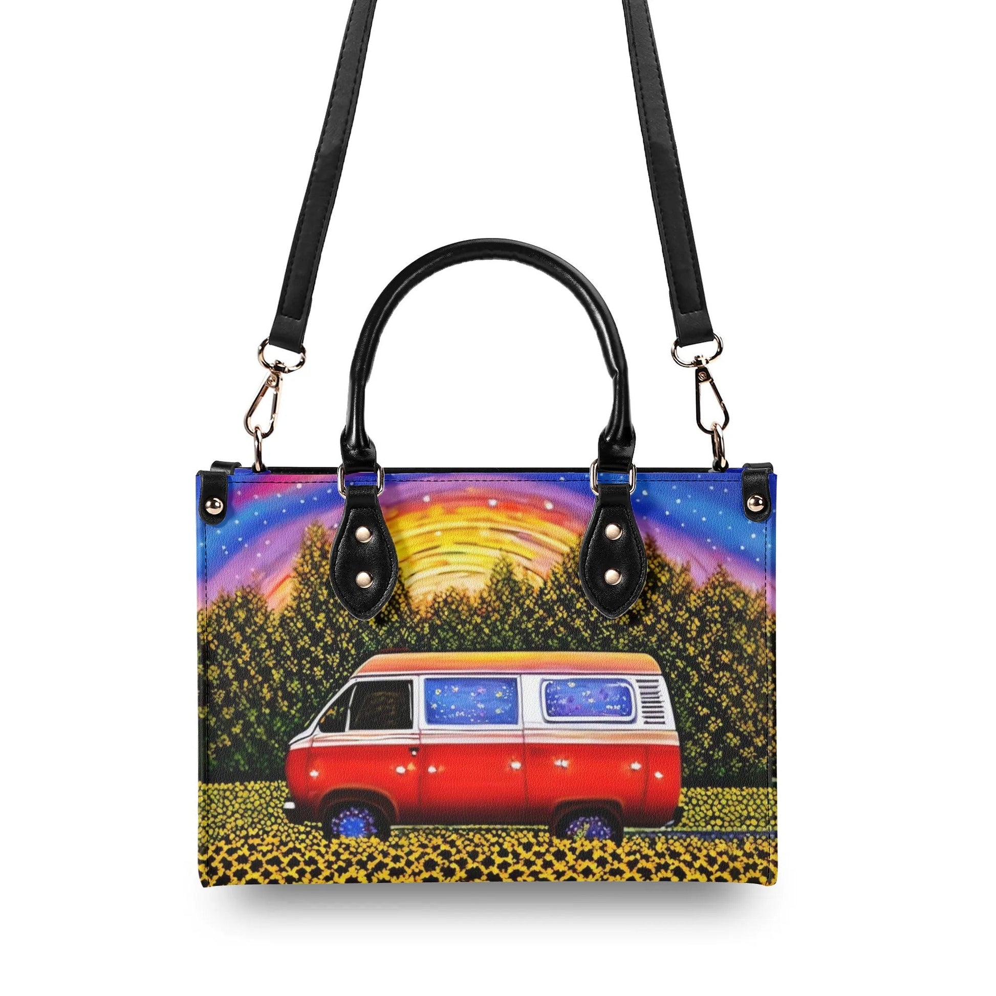 Bigcrowns COLORFUL CAMPING LEATHER HANDBAG N0708244