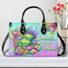 Saltwater Heals Everything Turtle Leather Handbag