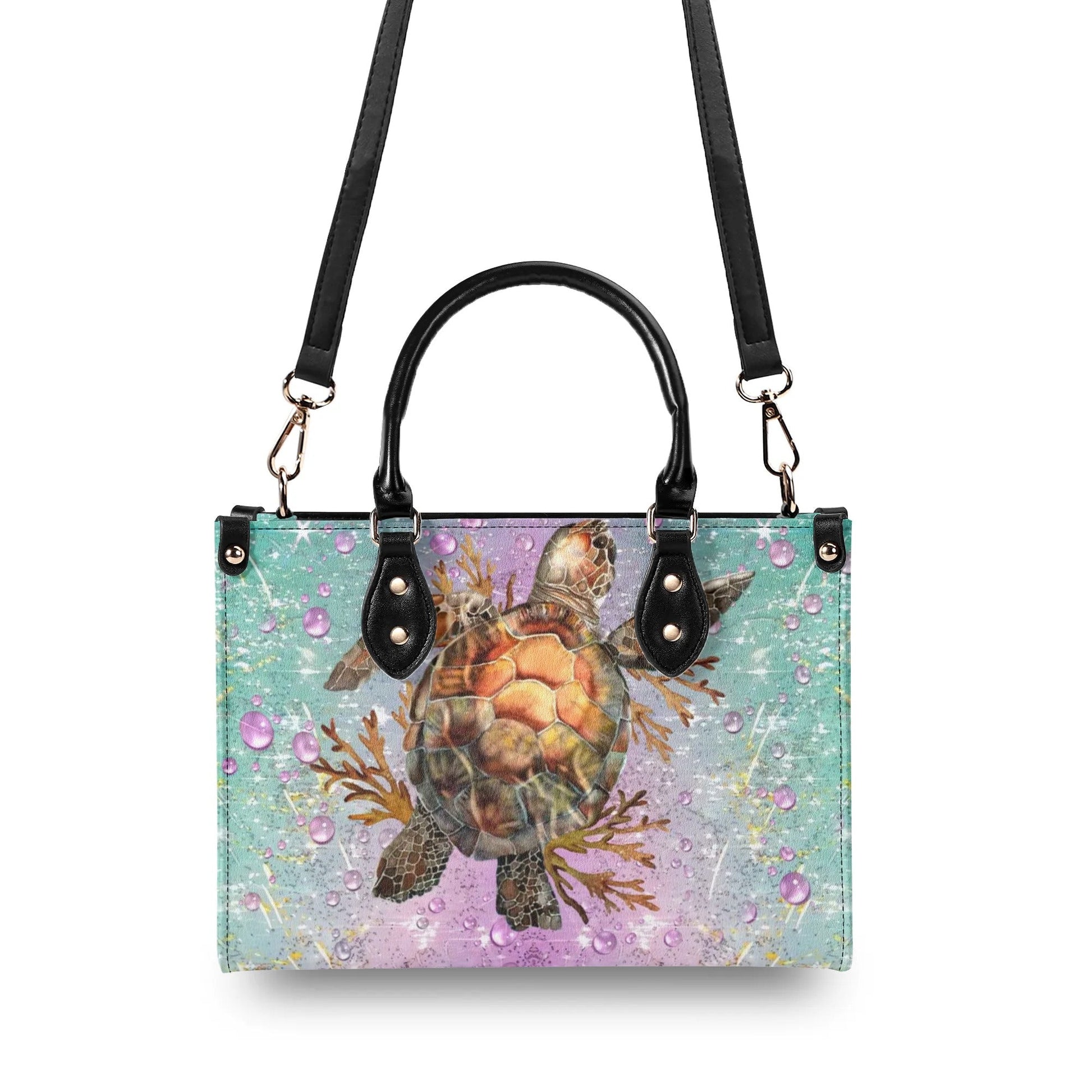 Bigcrowns AS FREE AS THE OCEAN LEATHER HANDBAG N0108244