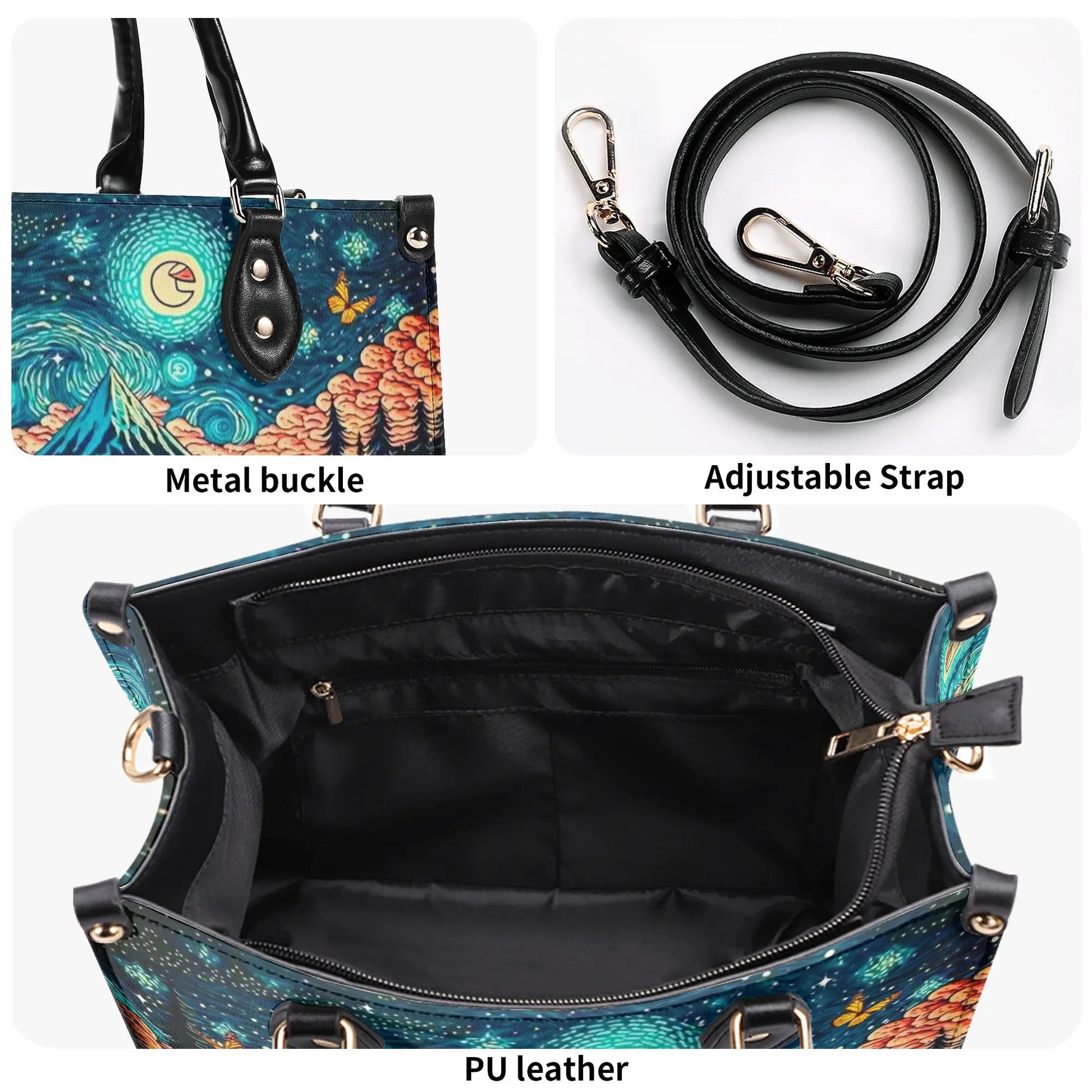 Bigcrowns BEAUTIFUL SCENE LEATHER HANDBAG T0909242