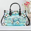 Bigcrowns SMELL THE SEA FEEL THE BREEZE TURTLE LEATHER HANDBAG T1007244