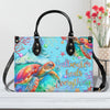 Saltwater Heals Everything Turtle Leather Handbag