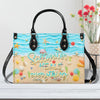 Bigcrowns SALTWATER HEALS EVERYTHING LEATHER HANDBAG N1806242