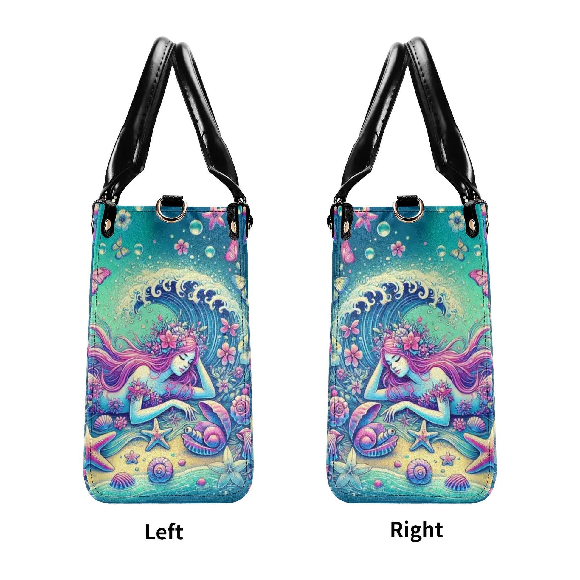 Bigcrowns SALTY LIL' BEACH MERMAID LEATHER HANDBAG TLPQ0207241