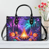 Bigcrowns GLOWING CAMPFIRE HALLOWEEN LEATHER HANDBAG YHDU2608244