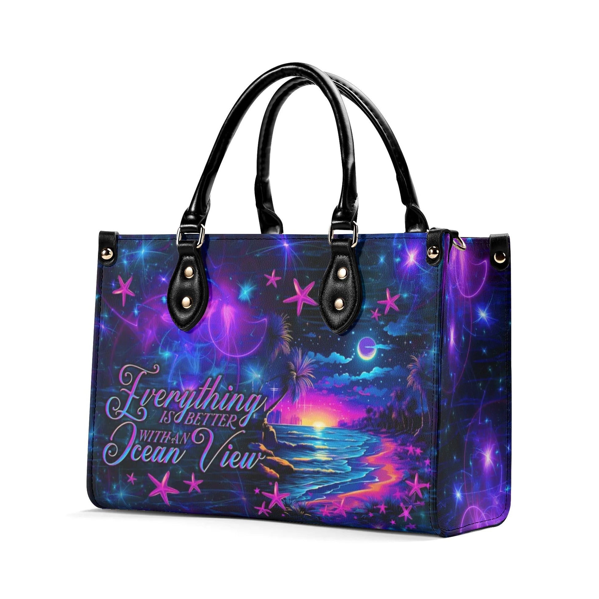 Bigcrowns EVERYTHING IS BETTER LEATHER HANDBAG O2905243