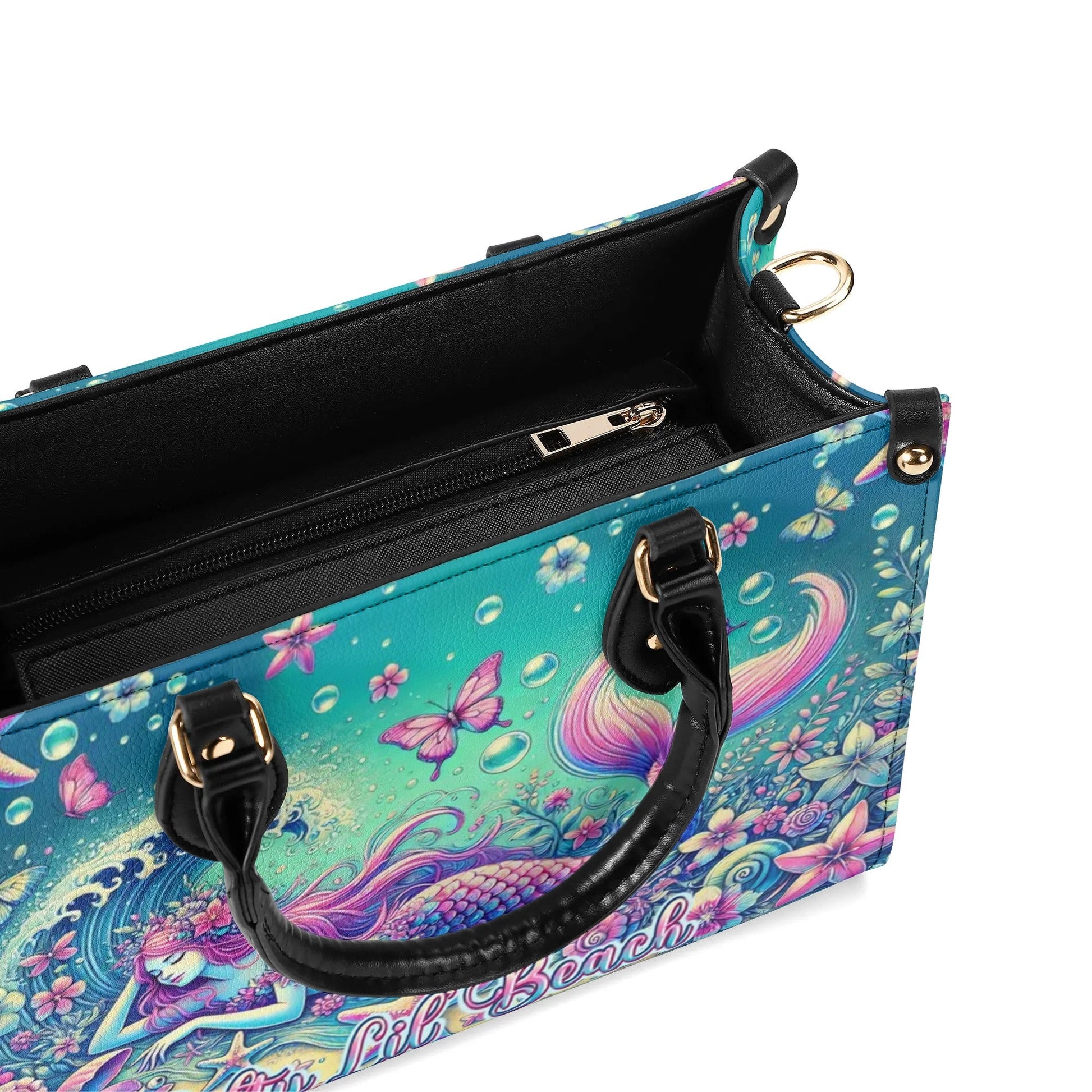 Bigcrowns SALTY LIL' BEACH MERMAID LEATHER HANDBAG TLPQ0207241