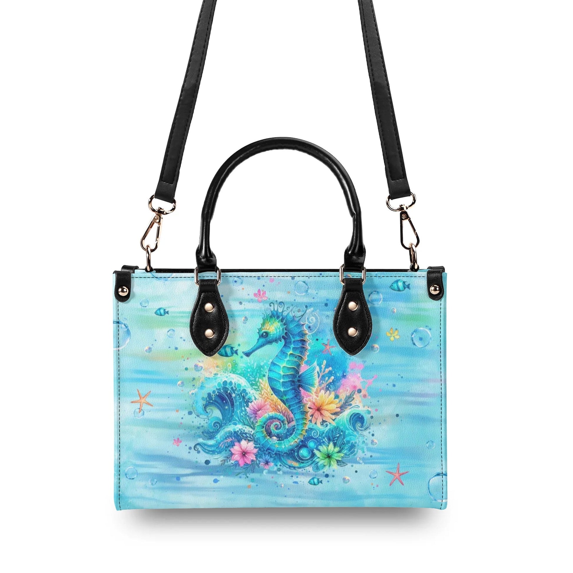 Bigcrowns SMELL THE SEA FEEL THE BREEZE LEATHER HANDBAG T1408244