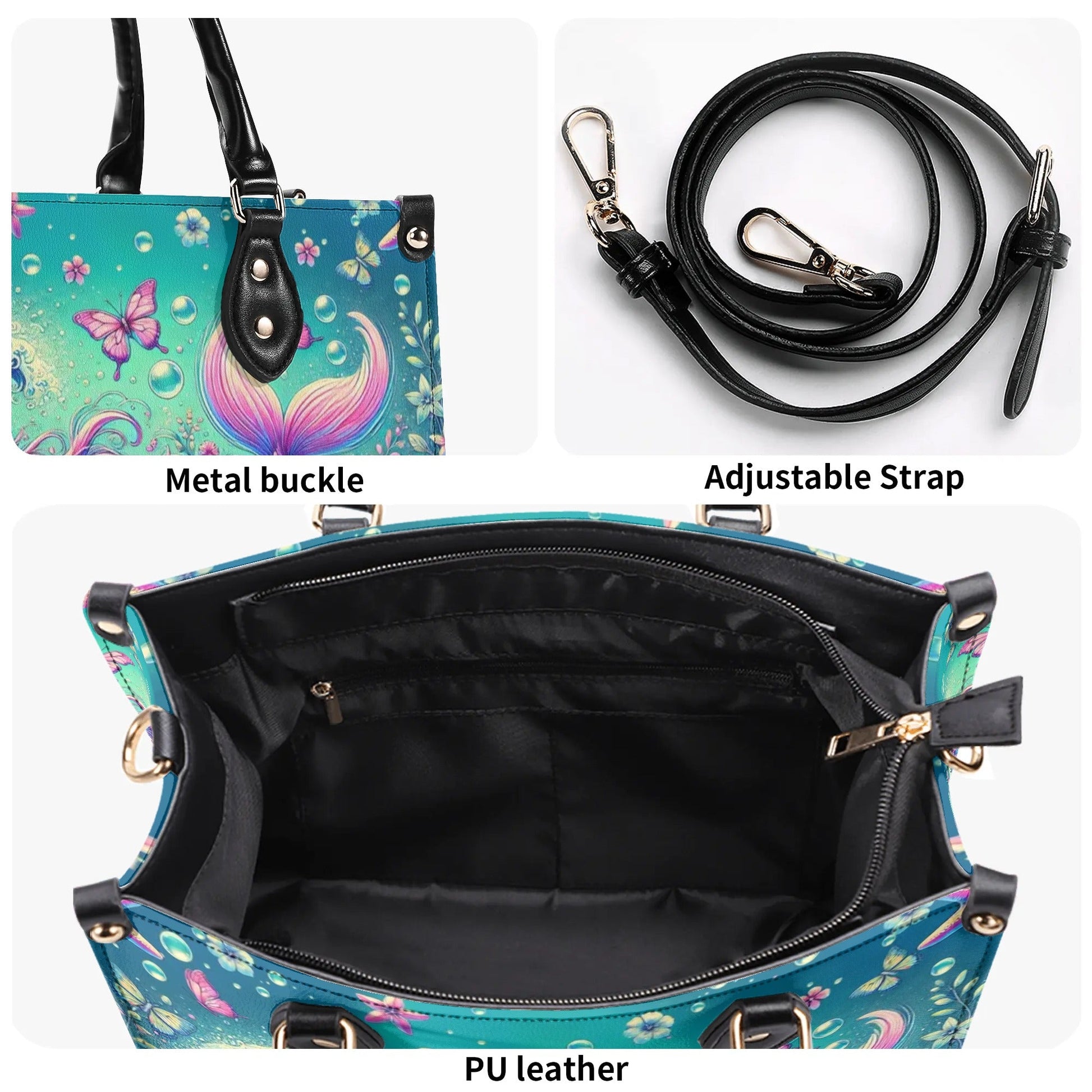 Bigcrowns SALTY LIL' BEACH MERMAID LEATHER HANDBAG TLPQ0207241