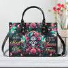 KARMA FAIRY SKELETON SKULL LEATHER HANDBAG - TLTW1806244