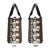 FRESH OUT OF F SKULL FLOWER LEATHER HANDBAG - TLNZ1208244