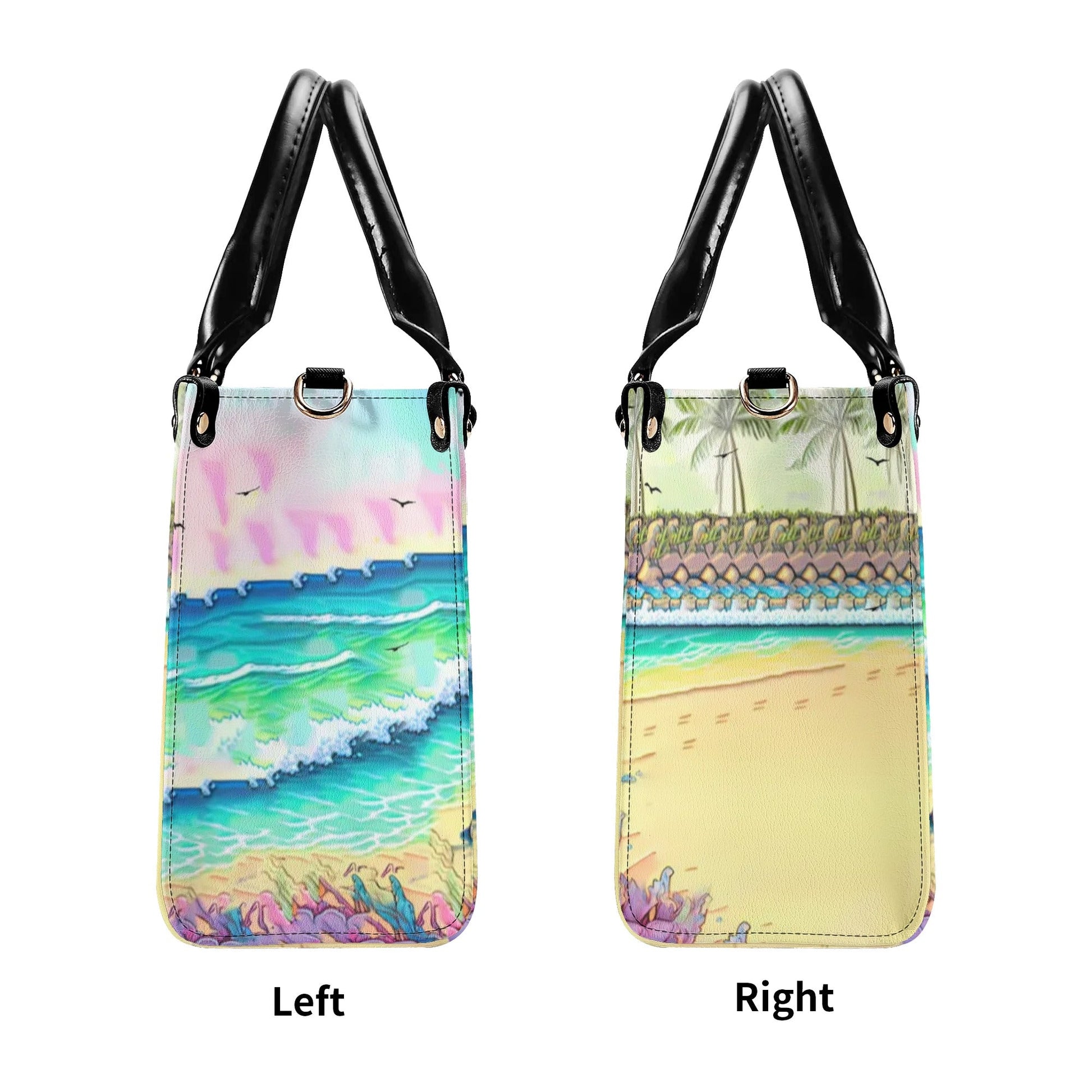 Bigcrowns SALTWATER HEALS EVERYTHING LEATHER HANDBAG N0807244