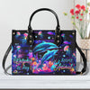 Bigcrowns DOLPHIN IS MY SPIRIT ANIMAL LEATHER HANDBAG W1306245