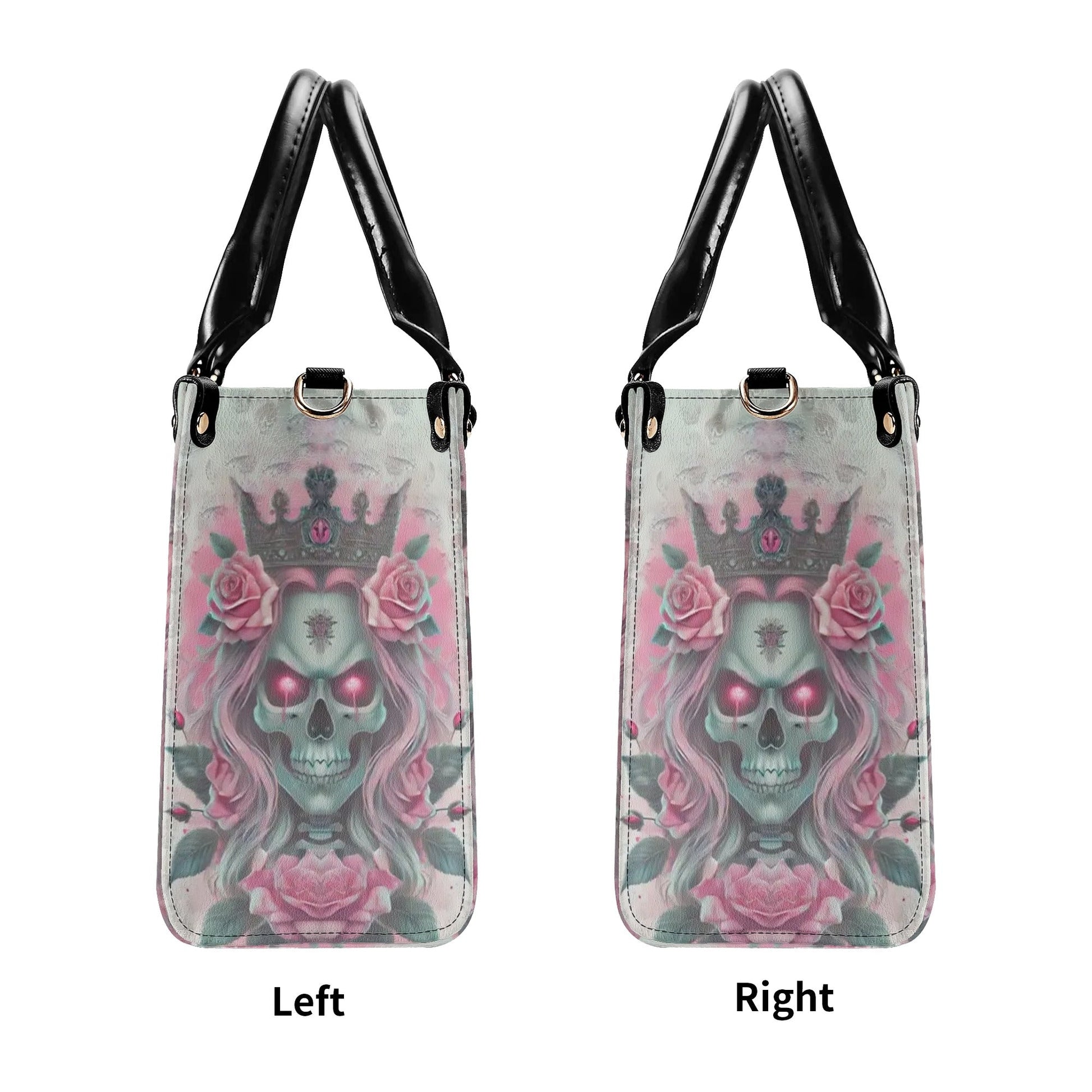 SKULL QUEEN LEATHER HANDBAG - TLPQ2106244