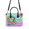 Bigcrowns SALTWATER HEALS EVERYTHING TURTLE LEATHER HANDBAG W3105243