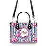 Bigcrowns FLAMINGO TROPICAL LEATHER HANDBAG R2707242