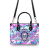 SHE IS SUNSHINE TIE DYE SUGAR SKULL LEATHER HANDBAG - TLTR2407244