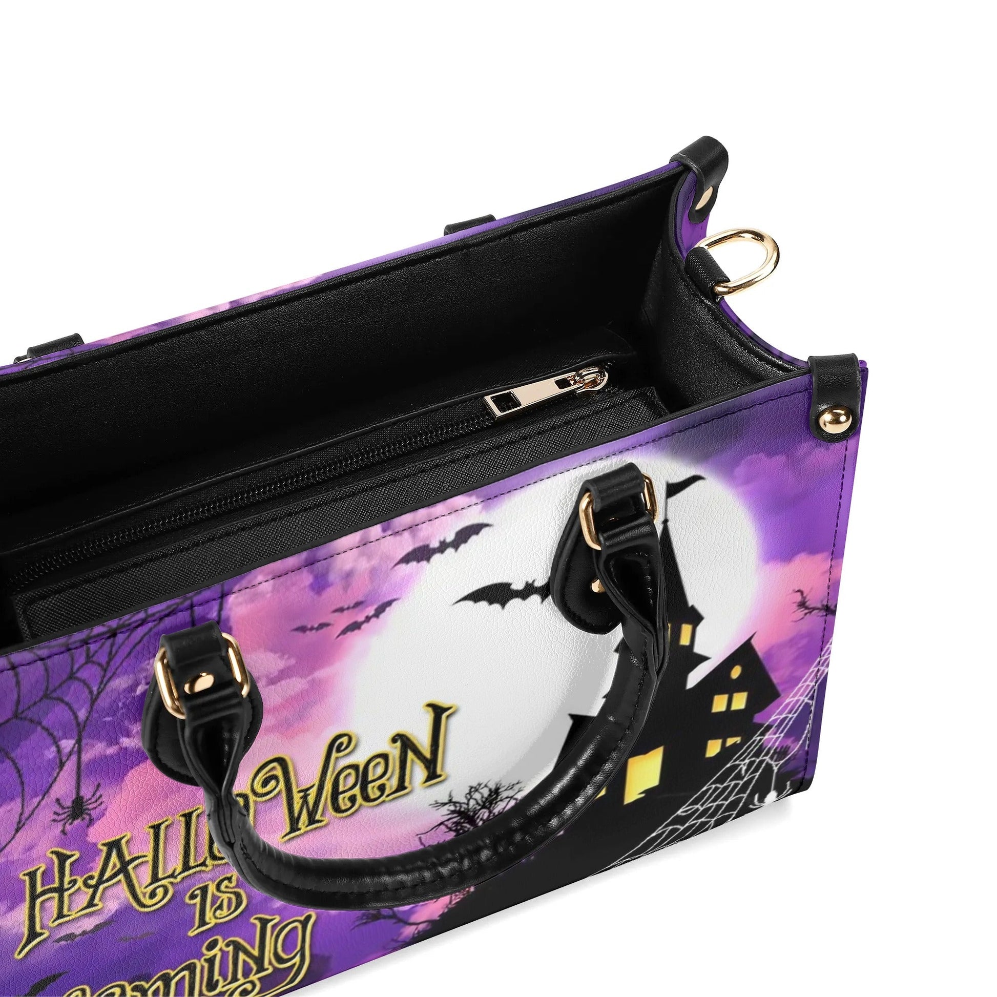 Bigcrowns HALLOWEEN IS COMING LEATHER HANDBAG YHDU1109244