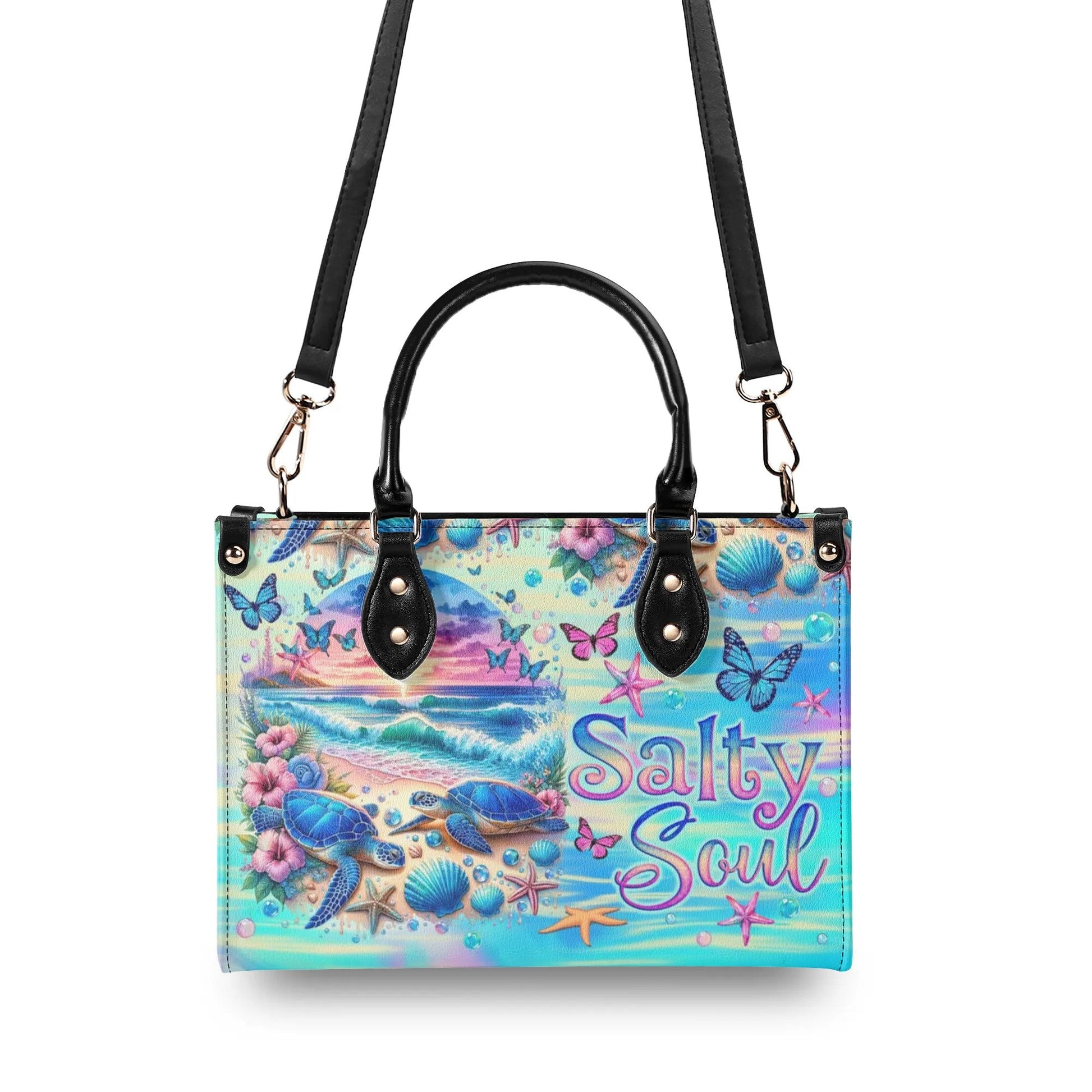 Bigcrowns SALTY SOUL TURTLE LEATHER HANDBAG O3007244