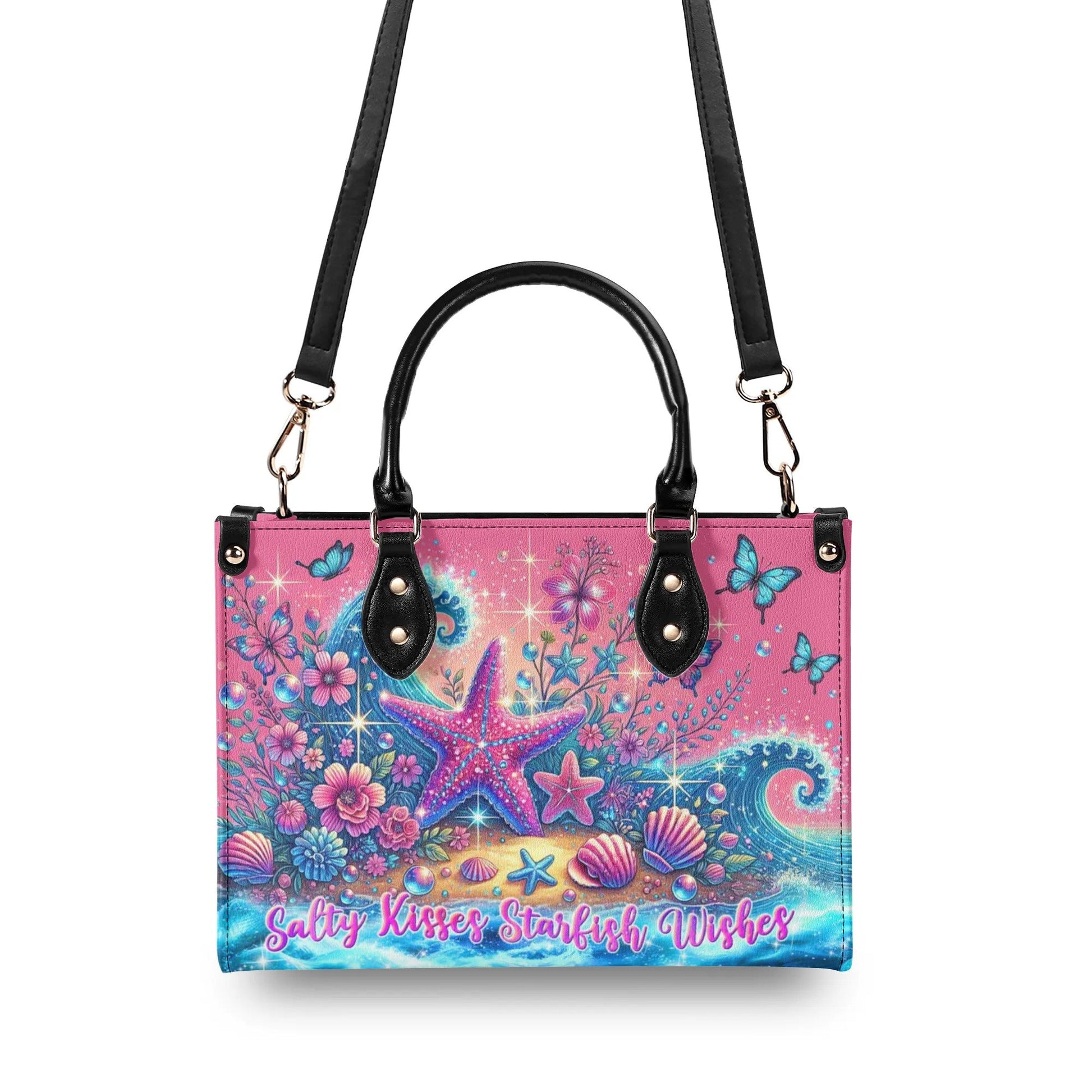 Bigcrowns SALTY KISSES STARFISH WISHES LEATHER HANDBAG W0407243