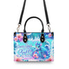 Bigcrowns SASSY SINCE BIRTH SALTY BY CHOICE TURTLE LEATHER HANDBAG T1408244