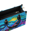 Bigcrowns BLUE TURTLE BEACH LEATHER HANDBAG T0303253