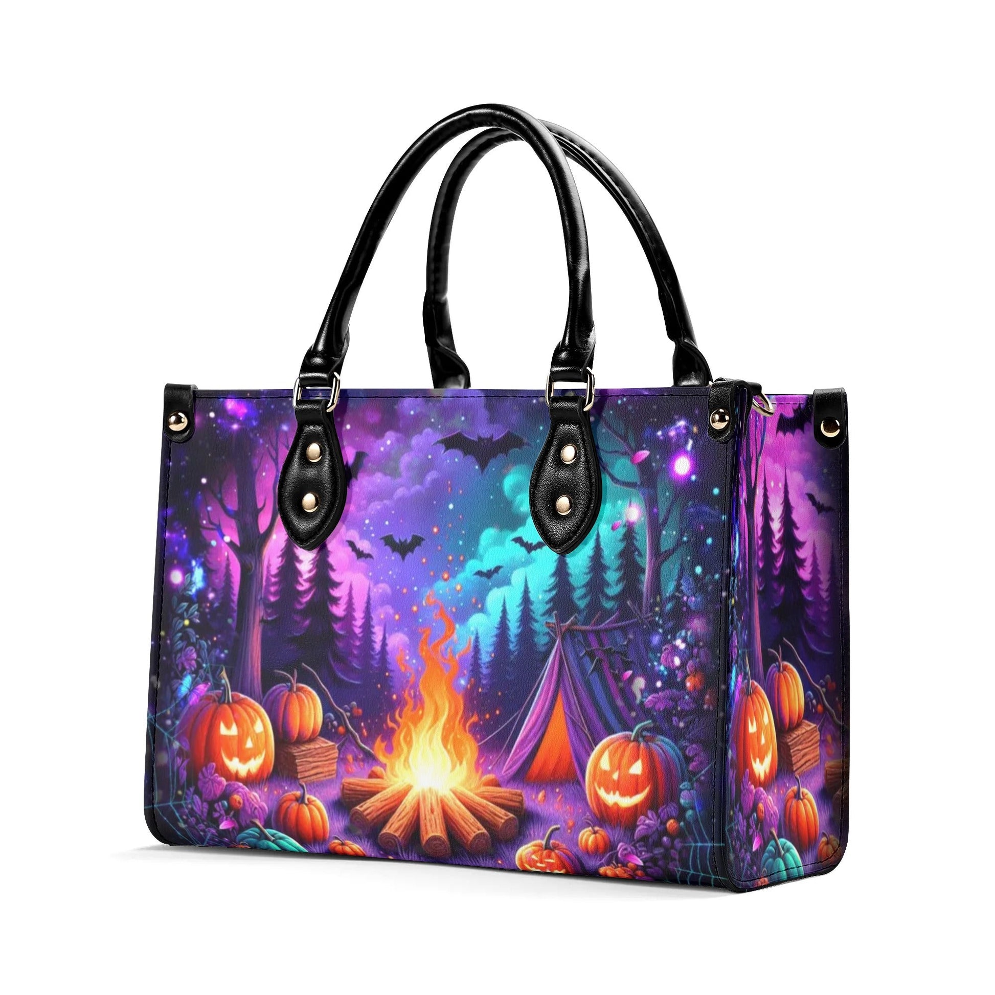 Bigcrowns GLOWING CAMPFIRE HALLOWEEN LEATHER HANDBAG YHDU2608244