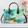 As Free As The Ocean Turtle Leather Handbag