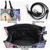 Bigcrowns LIGHTHOUSE STAINED GLASS LEATHER HANDBAG T1106242