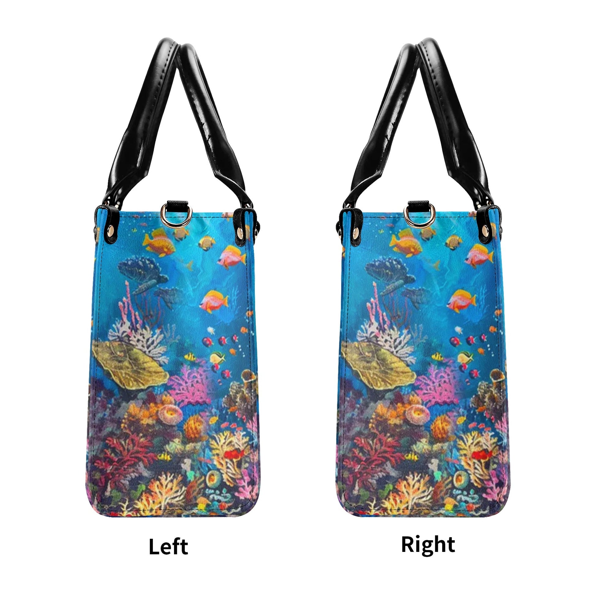 Bigcrowns OCEAN TURTLE LEATHER HANDBAG N2307244