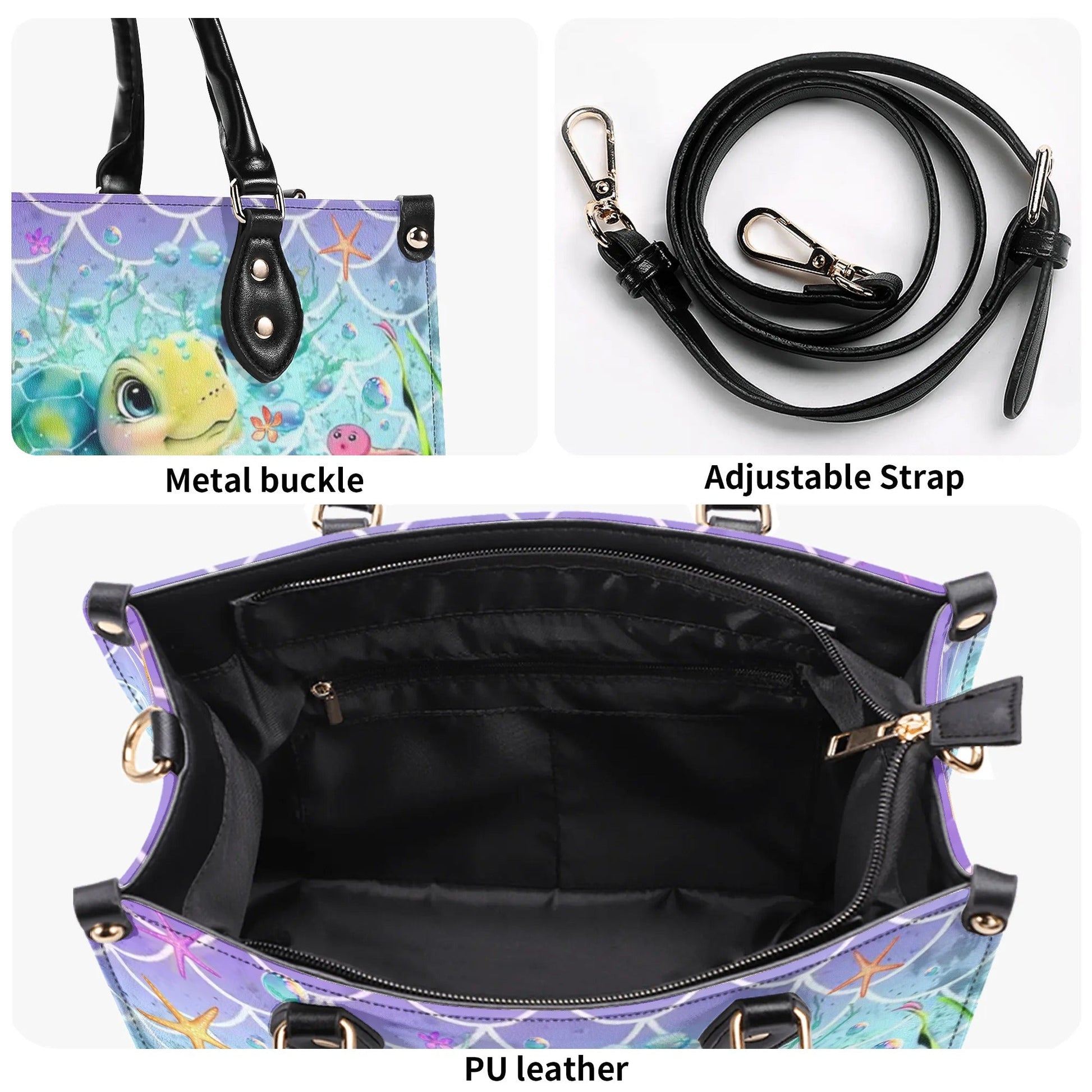 Bigcrowns SEA TURTLE LEATHER HANDBAG T2808241