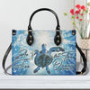 Bigcrowns OCEAN TURTLE LEATHER HANDBAG YHDU1907242