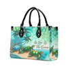 Bigcrowns AS FREE AS THE OCEAN TURTLE LEATHER HANDBAG R1507244
