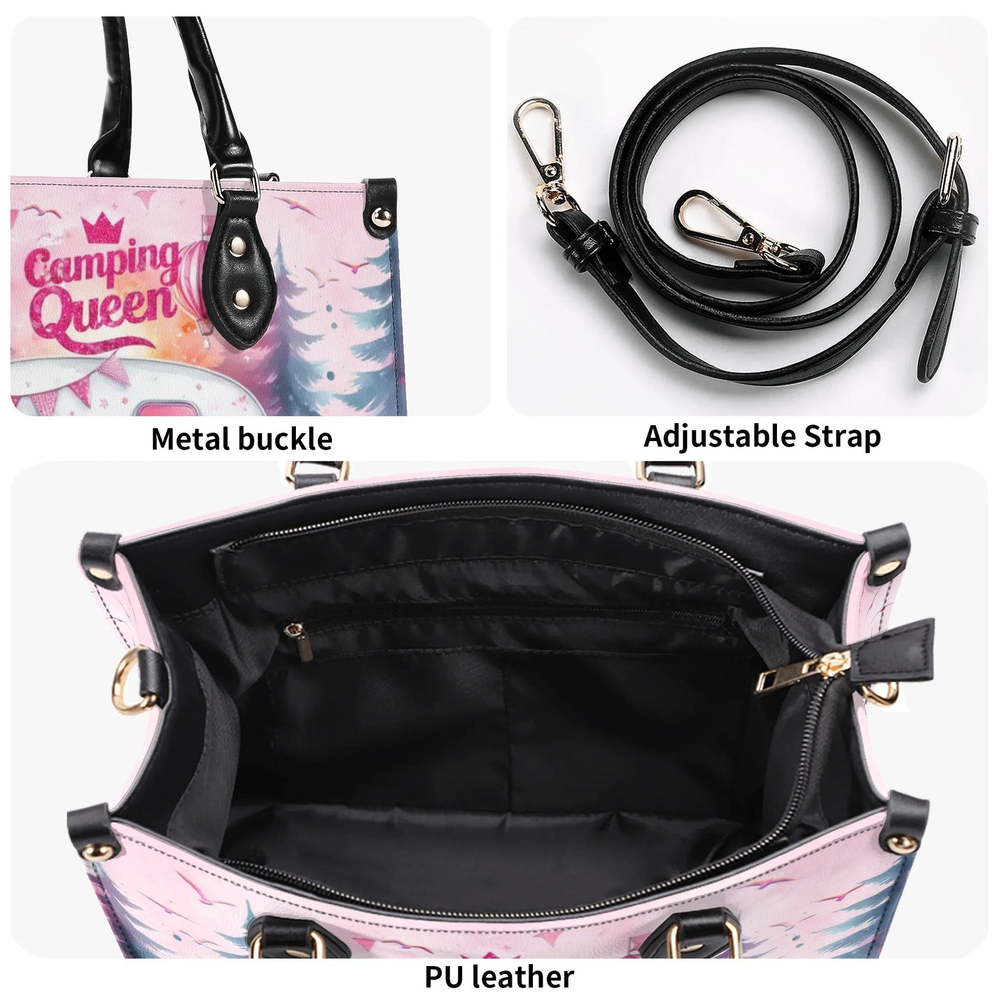 Bigcrowns CAMPING QUEEN LEATHER HANDBAG G1707244