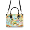 Bigcrowns SMELL THE SEA FEEL THE BREEZE TURTLE LEATHER HANDBAG Z2805245