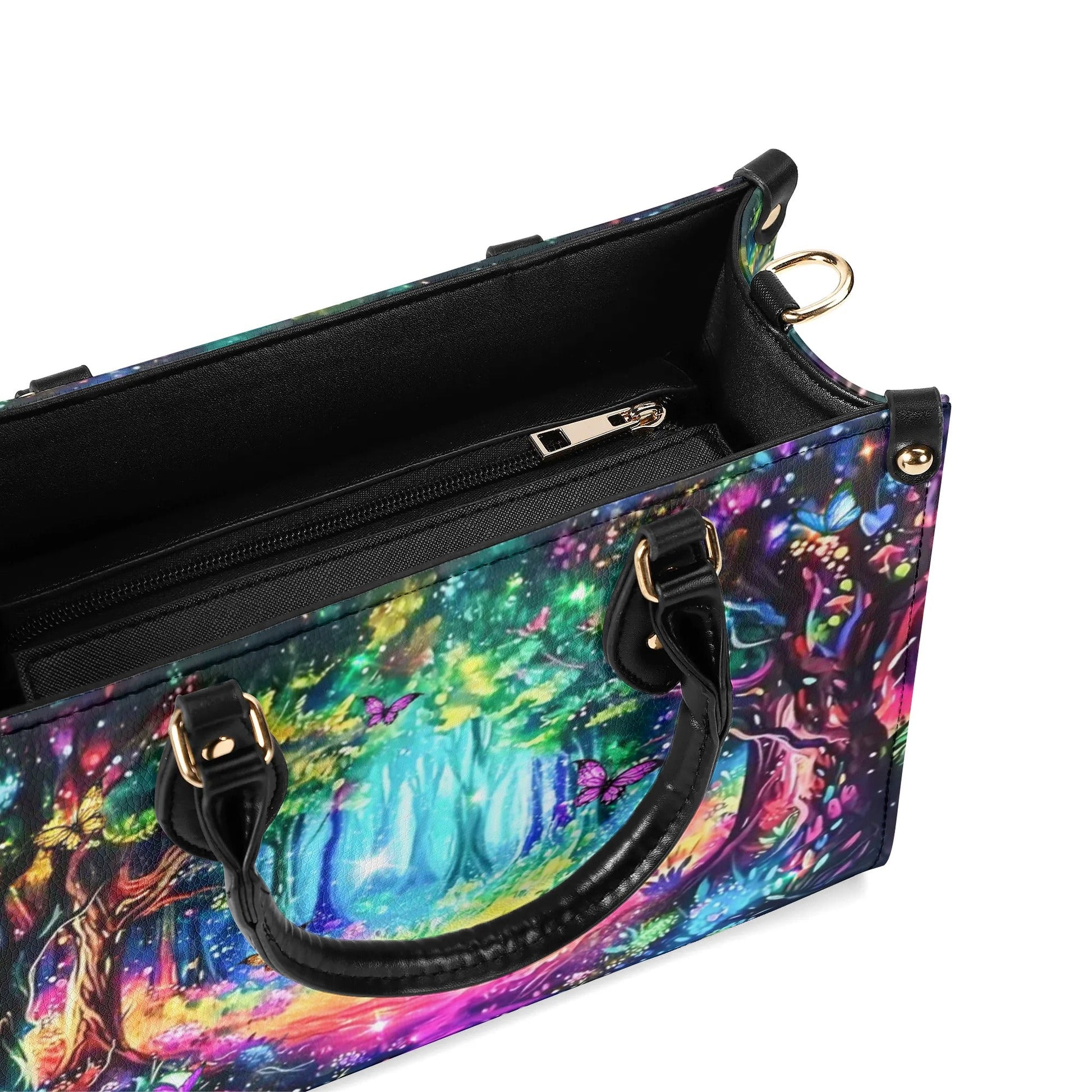 Bigcrowns FANTASY FOREST MAGICAL FOREST LEATHER HANDBAG T2708242
