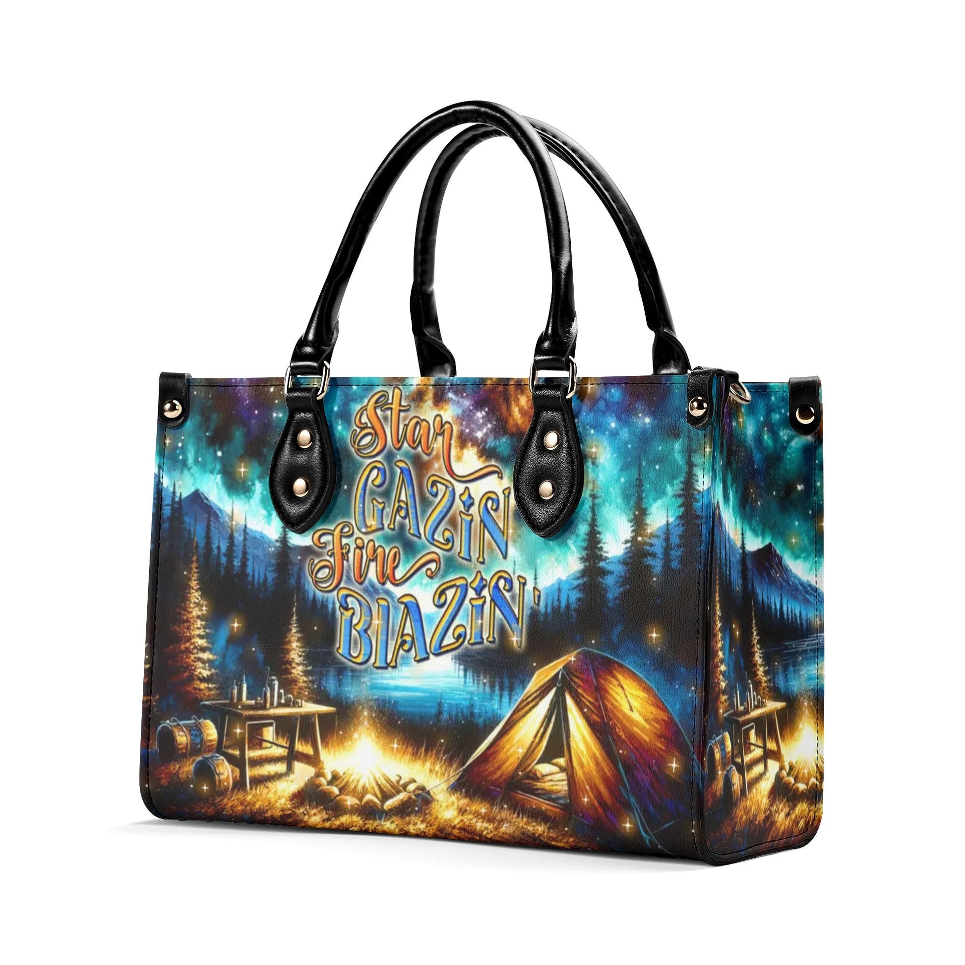 Bigcrowns STAR GAZIN' FIRE BLAZIN' LEATHER HANDBAG YHDU1807241