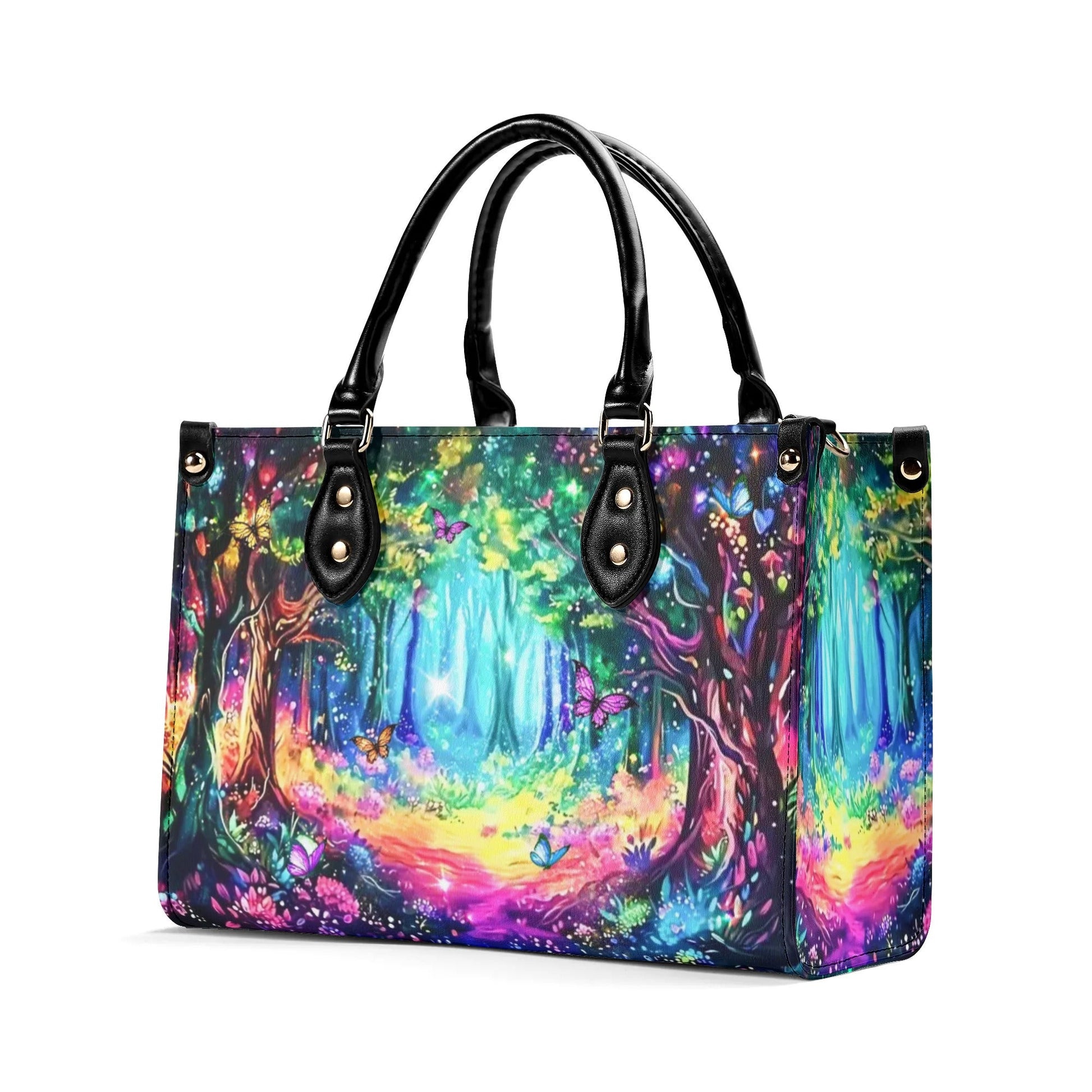 Bigcrowns FANTASY FOREST MAGICAL FOREST LEATHER HANDBAG T2708242