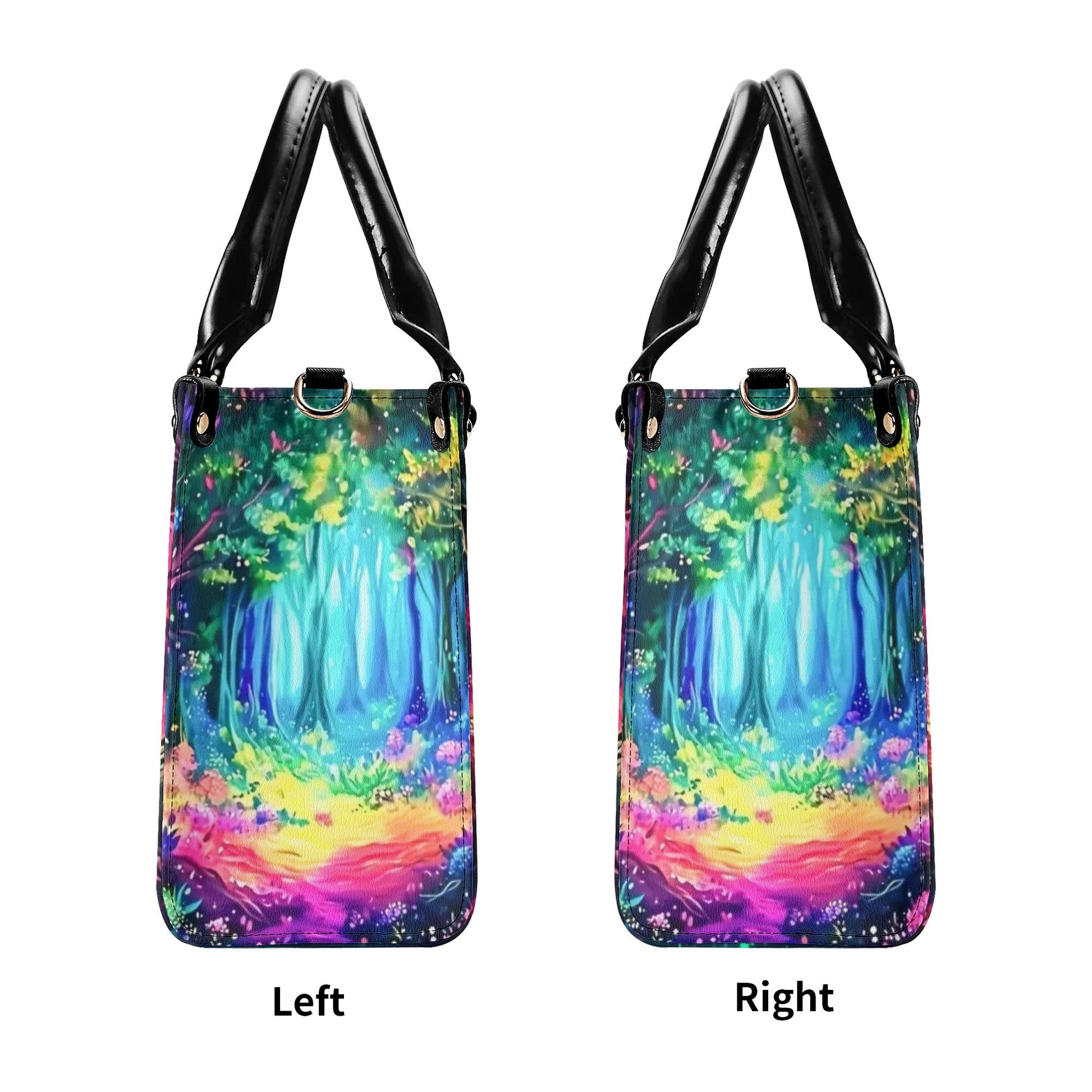 Bigcrowns FANTASY FOREST MAGICAL FOREST LEATHER HANDBAG T2708242