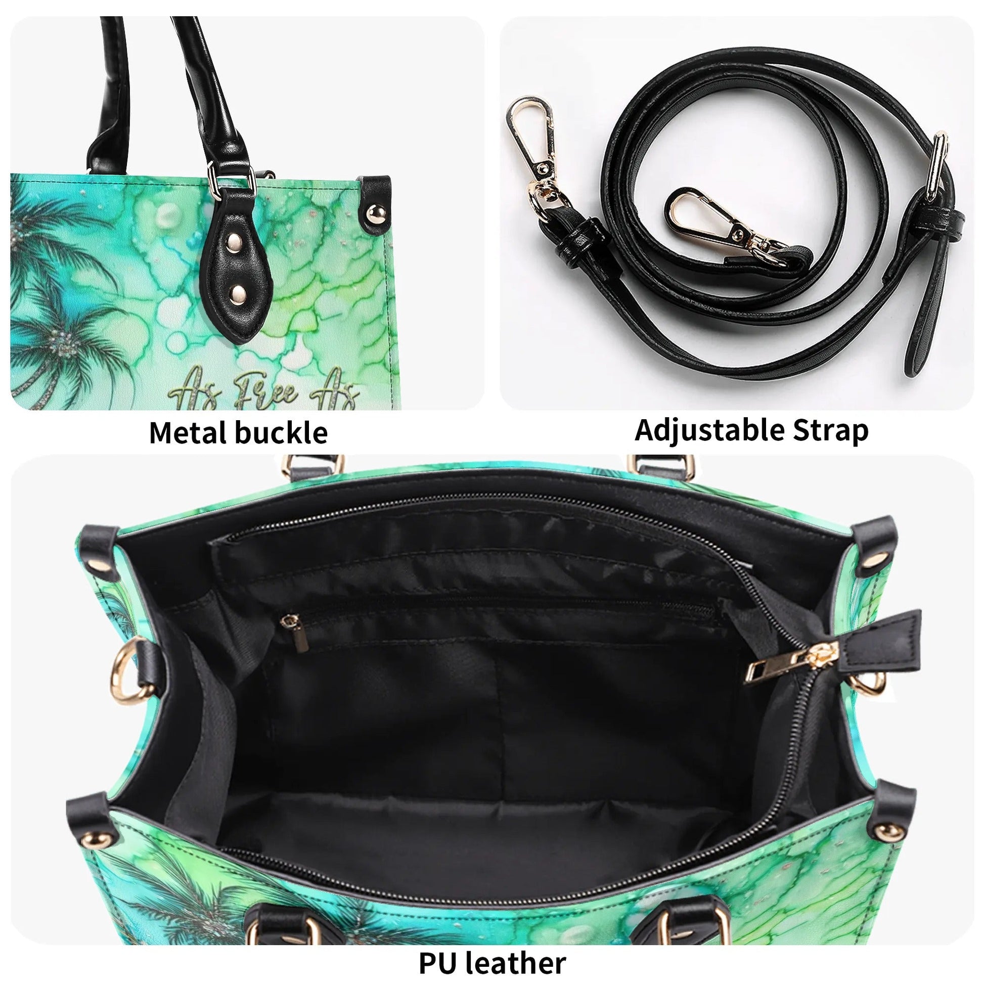 Bigcrowns AS FREE AS THE OCEAN TURTLE LEATHER HANDBAG R1507244