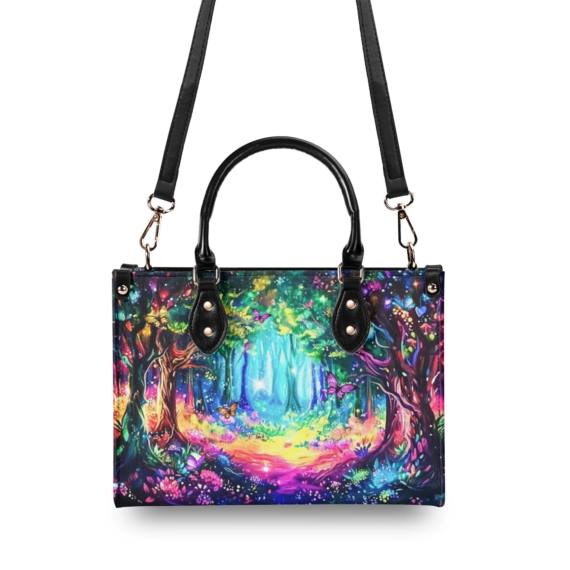 Bigcrowns FANTASY FOREST MAGICAL FOREST LEATHER HANDBAG T2708242