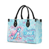 Bigcrowns DON'T WORRY BEACH HAPPY TURTLE LEATHER HANDBAG N2607244