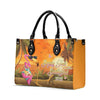 Bigcrowns SANDY TOES SUNKISSED NOSE FLAMINGO LEATHER HANDBAG YHKD2705241