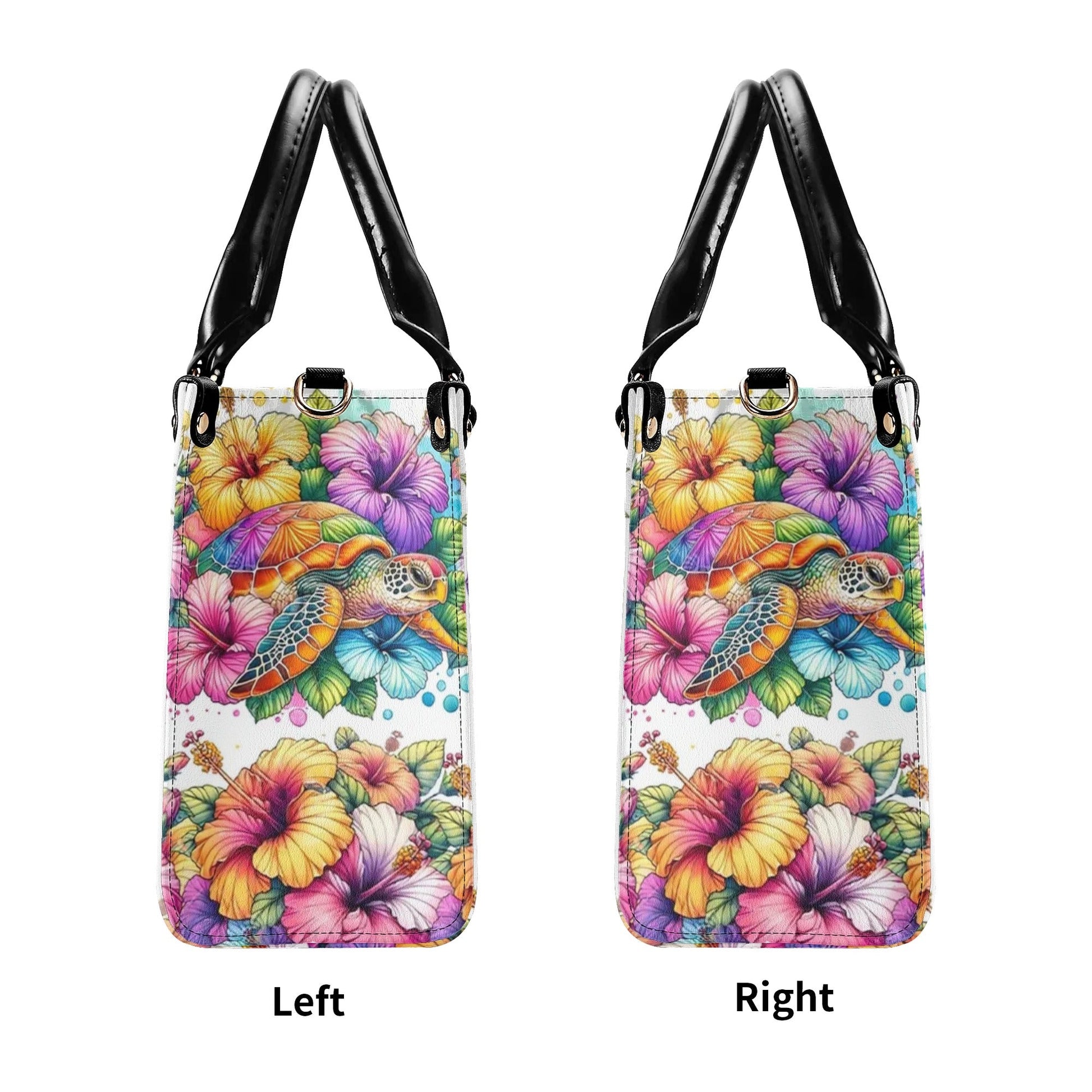Bigcrowns JUST A GIRL WHO LOVES TURTLES LEATHER HANDBAG Z1207244