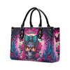 SKULL LEOPARD LEATHER HANDBAG - TLTW1106245