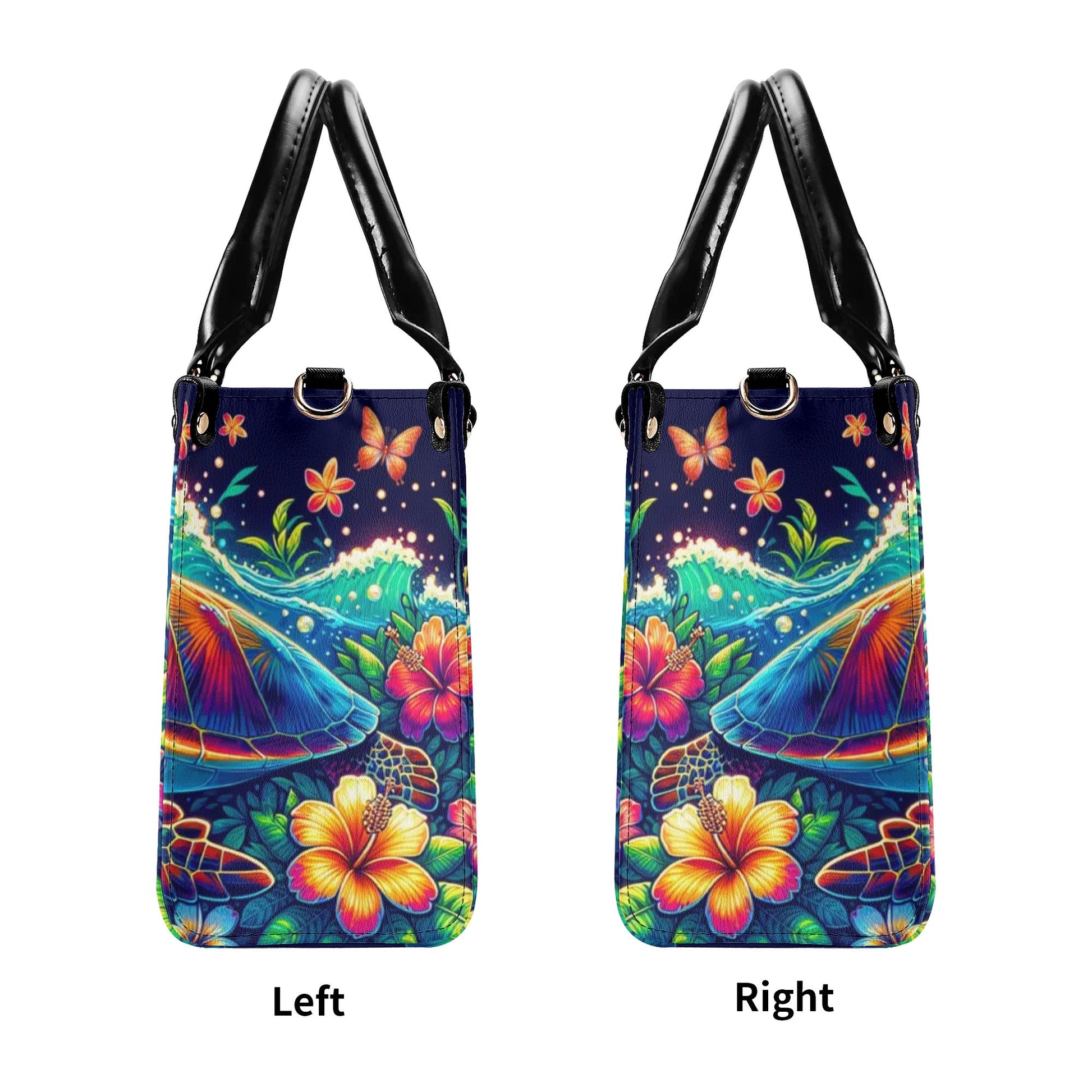 Bigcrowns SALTY LIL' BEACH TURTLE LEATHER HANDBAG O0507245
