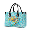 Bigcrowns STAINED GLASS TURTLE LEATHER HANDBAG N1607244